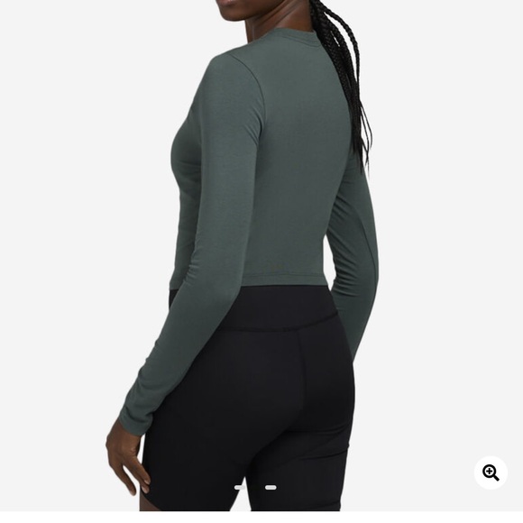 Nike Dark Green Long Sleeve Top - Picture 2 of 4